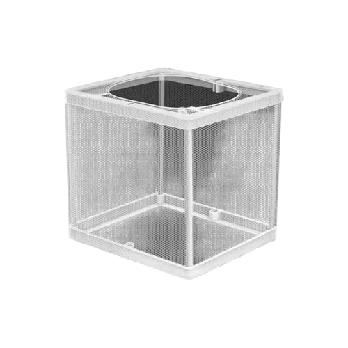 1 Boîte d ' élevage d ' Aquarium Flottante Transparente, Filet d ' Isolation réglable, Installation Facile, boîtier de pépinière pour Poissons frits, boîte de pépinière