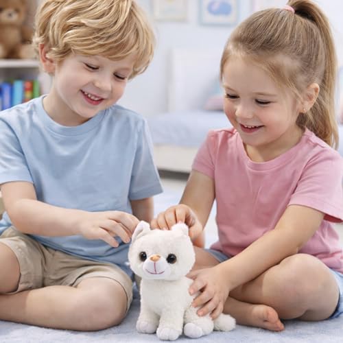 Image of Webby Plush Sitting Cat Soft Toys | Cute Stuffed Animals for Kids and Adults