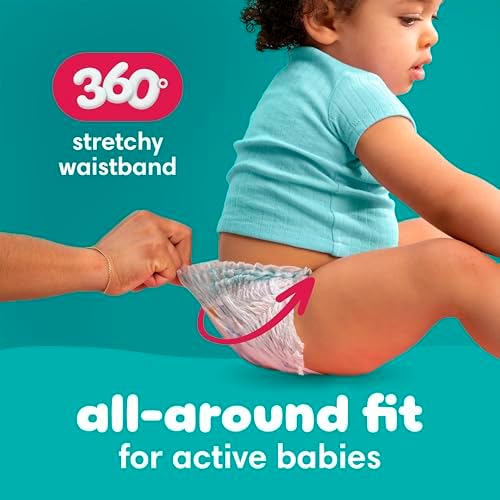 Pampers Pull On Cruisers 360° Fit Disposable Baby Diapers with Stretchy Waistband, Super Pack (Packaging May Vary) - View 8