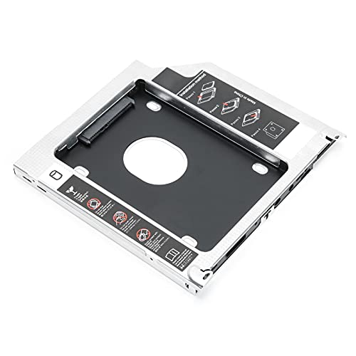 Caddy para SSD 2.5" y HDD compatible Laptop DVD 9.5mm miniatura 4