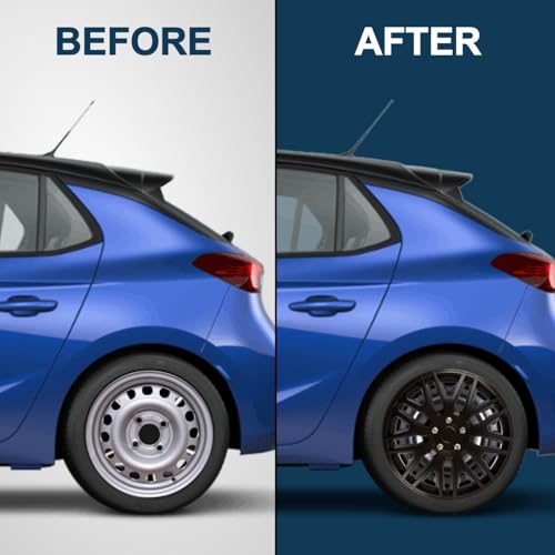 Shield Autocare Car Wheel Trims | Set of 4 Hub Caps Universal Fit Cover Protectors (Dakar, Black, 16 Inch) - Image 2