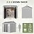 Restland 8x6 FT Resin Storage Shed with Floor Large Outdoor Shed Waterproof Plastic Garden Sheds for Patio, Backyard, Lawn