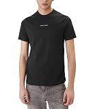Armani Exchange Men's Plain Front Logo Patch T-Shirt, Blue, S