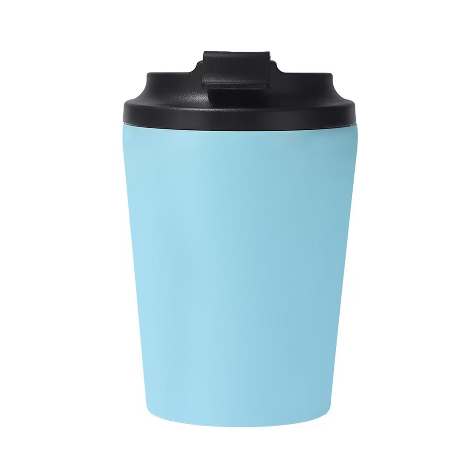ZHIFENGYUAN Stainless Steel Insulated Coffee Cup with Spill Proof Lids,12oz(350ml),Unbreakable Durable,Reusable Drinking Cup,Gift for hot Cold iced, Travel Mug for Child Adults Outdoor(Light Blue)