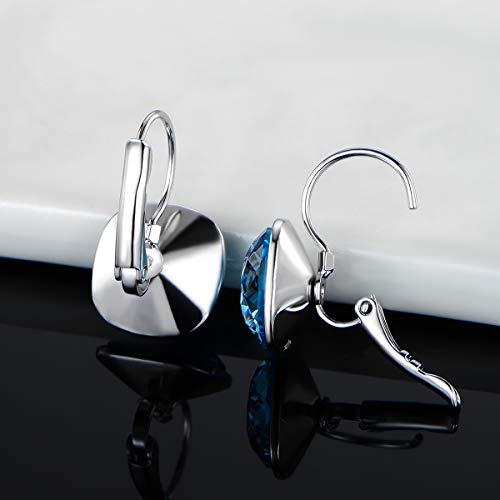 Bella Drop Earrings Crystals 18K White Gold Plated Hypoallergenic Jewelry For Women Girls #TOP6