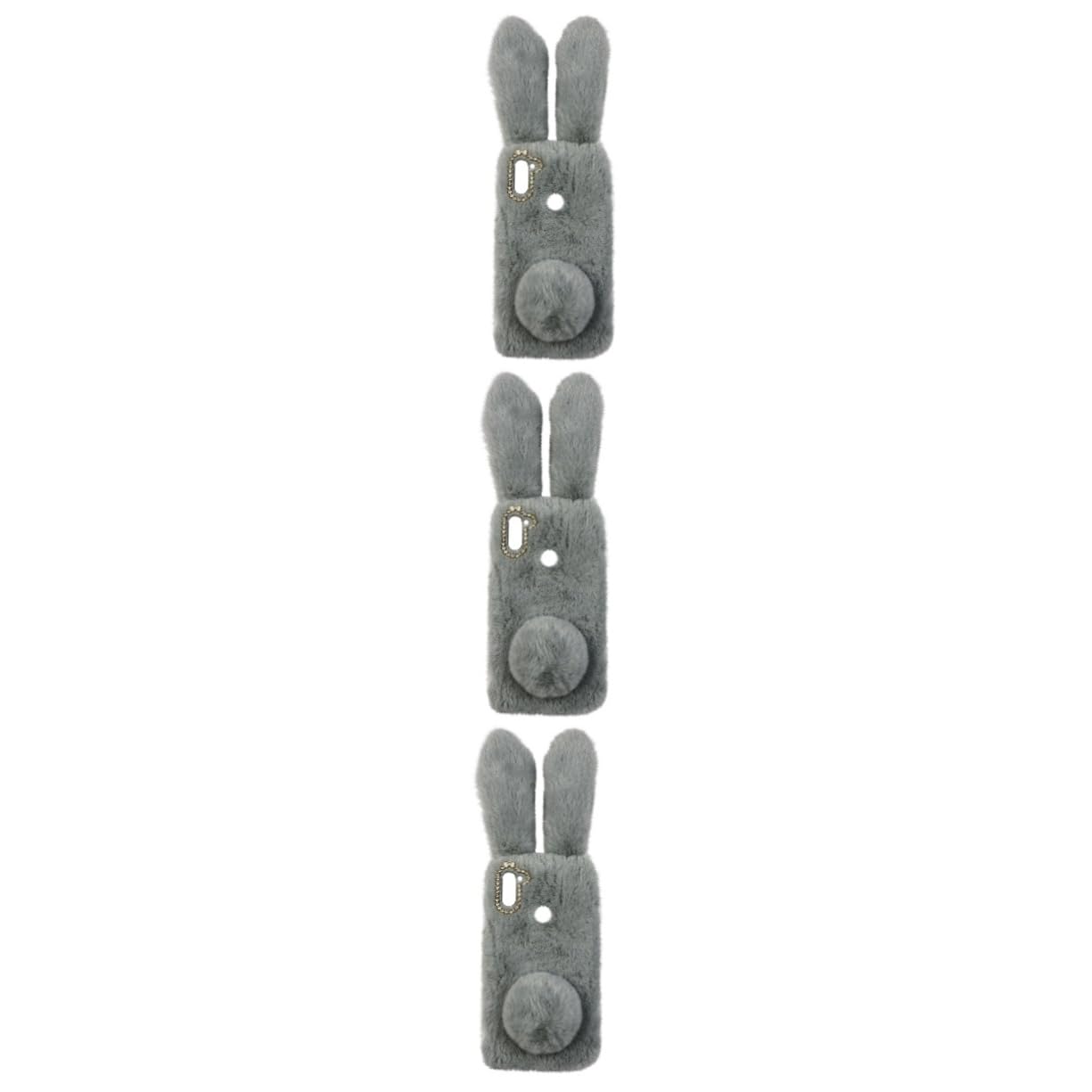 Angoily 3piezas Funda De Teléfono De Diseño De Conejo De Felpa Protector Adorable Compatible y