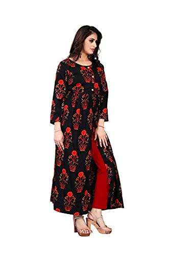 Image of H.E HAMZA ENTERPRISER Printed Crepe Material Brown Western Dress For Women
