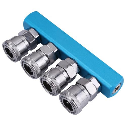 Acoplador rápido de aire con conector push y protector para herramientas 2