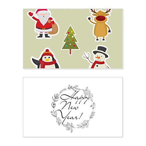 Tarjeta de Navidad de muñeco de nieve hecha a mano con sobre