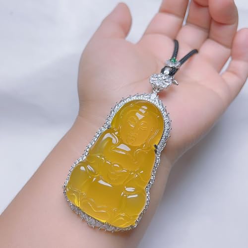 Collier chalcédoine jaune naturel, un bijou source de lumière et de sérénité - 5