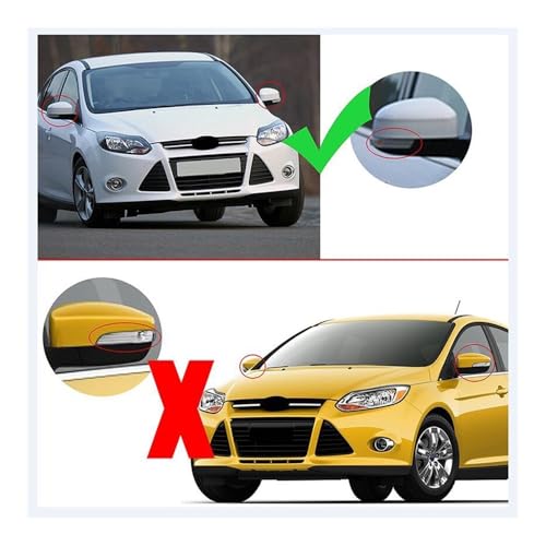 Espejo retrovisor lateral intermitente sin humedad para Focus Escape 3