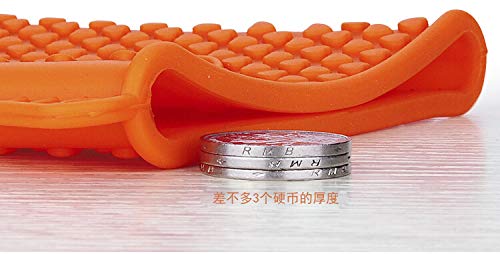 Gants épais en silicone antidérapant de 130 g, gants de four à micro-ondes, outils de cuisson à cinq doigts isolés thermiquement, 27 cm x 16,5 cm