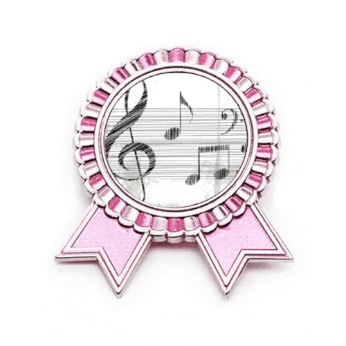 Broche en métal rose de taille moyenne pour raviver un vêtement terne