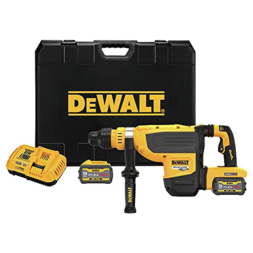 DEWALT DCH735X2 60V MAX* 1-7/8 In. Brushless SDS MAX Combination Rotary Hammer Kit