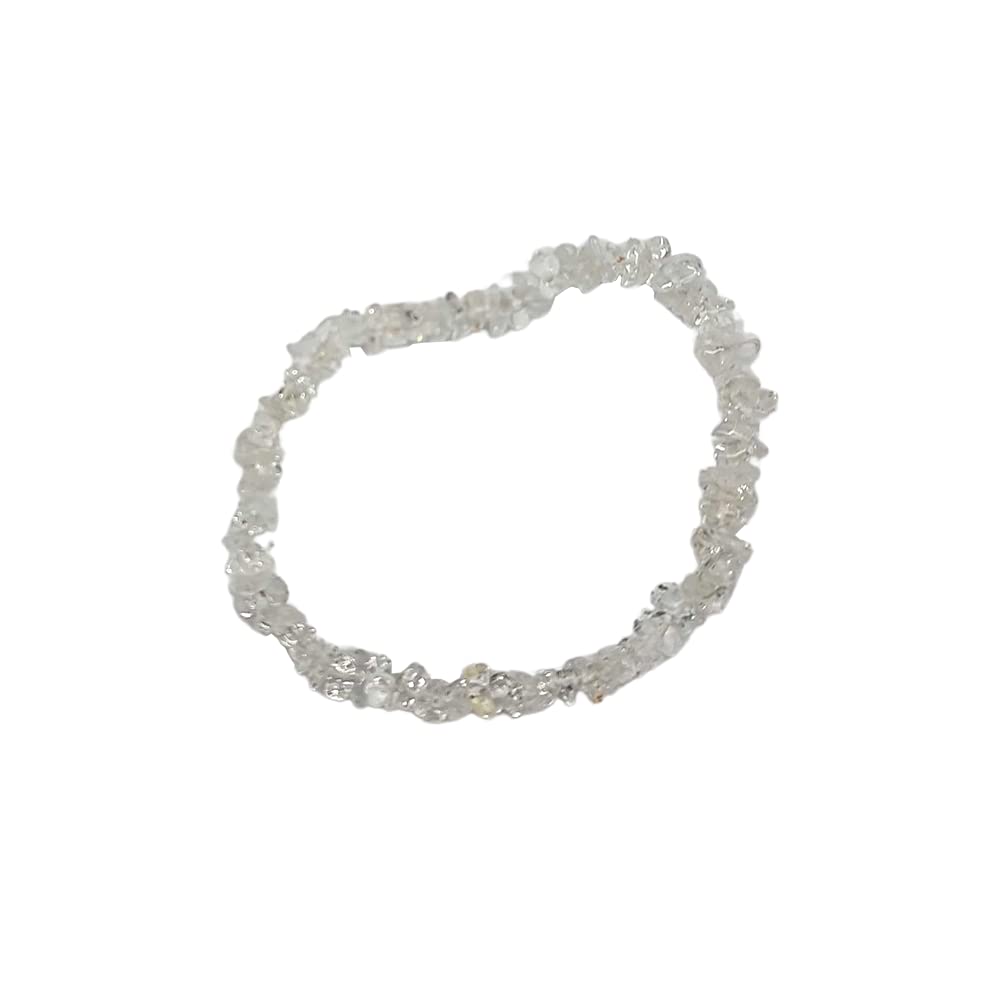 VIENaturals Gemstone Chip Stretch Bracelet, Clear Quartz, One
