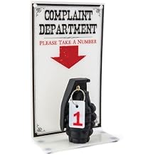 BigMouth Inc. The Complaint Department Sign, Funny Joke Decor for Your Work Desk or Office, Gag Gift & Prank for Your Coworker