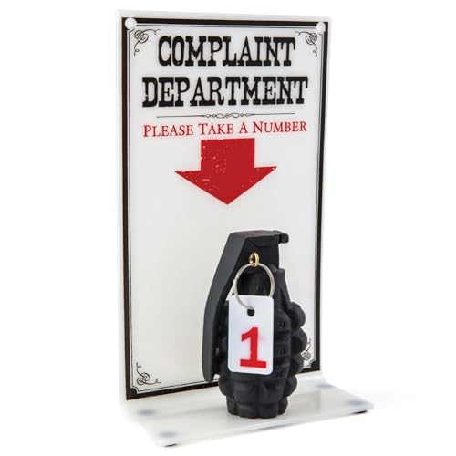 Complaint Dept: Closed Sign