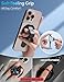 GripMate for MagSafe Phone Grip for iPhone - Magnetic Phone Ring Holder Detachable for iPhone 17 - Comfortable Finger Phone Ring Grip for Apple 16/15/14/13/12,Black