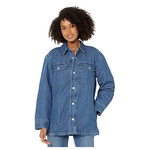 Madewell Quilted-Lining Denim Shirt-Jacket Hillbrook Wash 2XS (Women's 000)