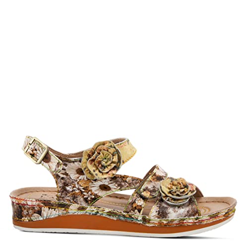 Spring Step L'artiste Women's Joelina-Dazi Ankle Strap Sandal Yellow Multi Eu 40 / Us 9 #TOP4