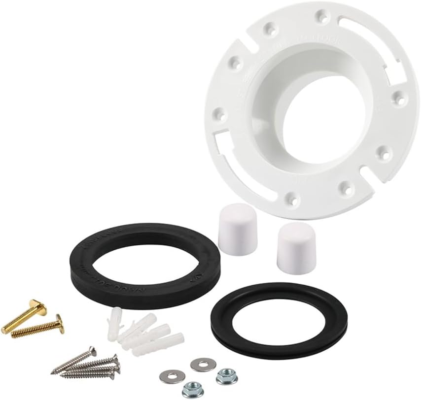 RV Toilet 310 Flange Kit Replace 385345892 385311658 Flush Seal Base Seal White