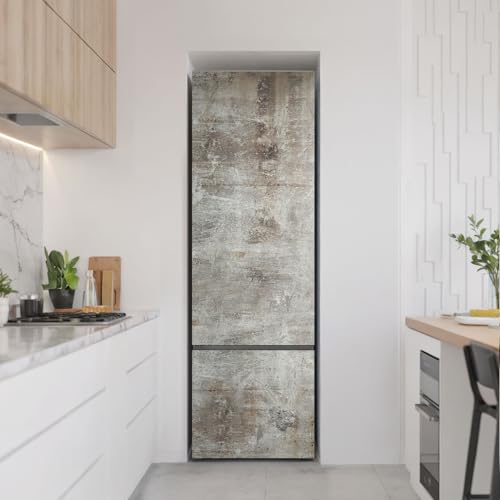 Pegatinas de nevera 60x190 cm vinilo efecto hormigón decorativo impermeable cocina 3