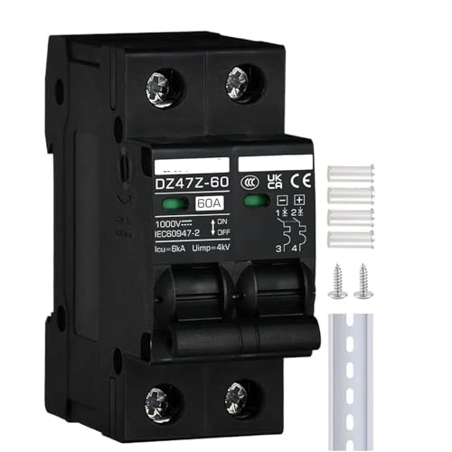Interrupteur de déconnexion pour panneaux solaires isolés et chalets DC 1000V
