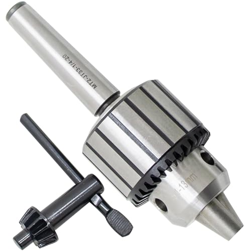 Image of 1/32" to 1/2" Drill Chuck with MT2-JT33 Morse Taper Arbor,Heavy Duty Drill Chuck with Chuck Key