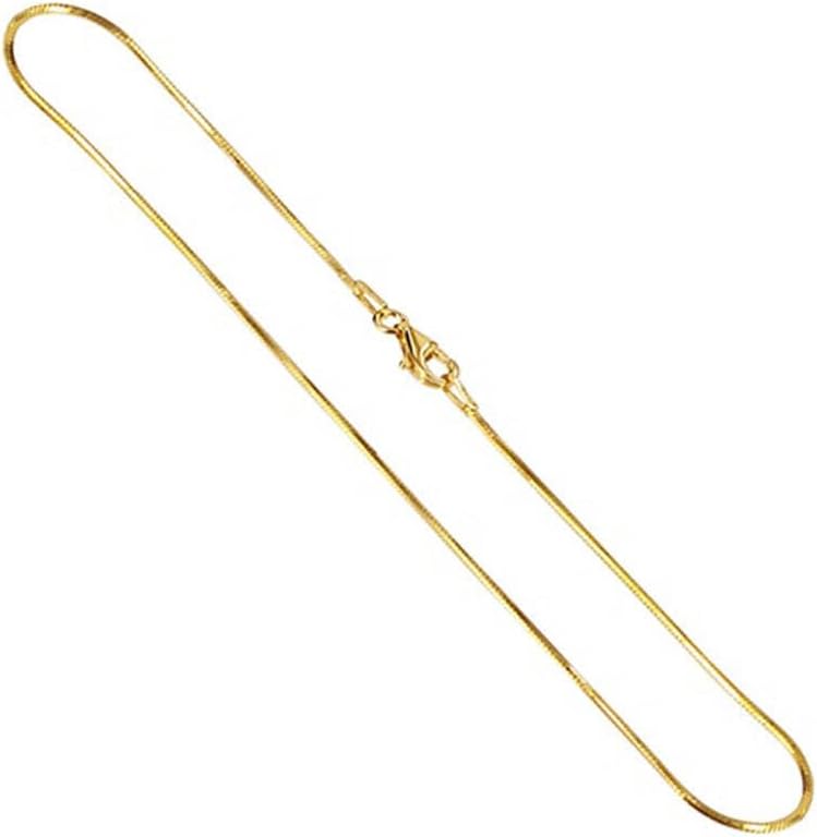 Gem Avenue 14k Yellow Vermeil Snake Chain Anklet Bracelets