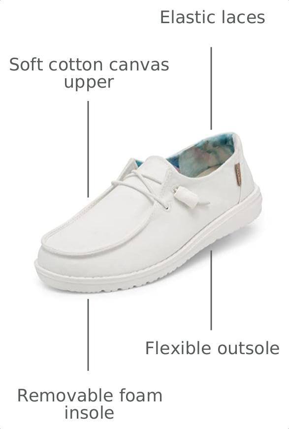 Image of HEYDUDE Women's Wendy Chambray | Women's Shoes | Women's Lace Up Loafers | Comfortable & Light-Weight