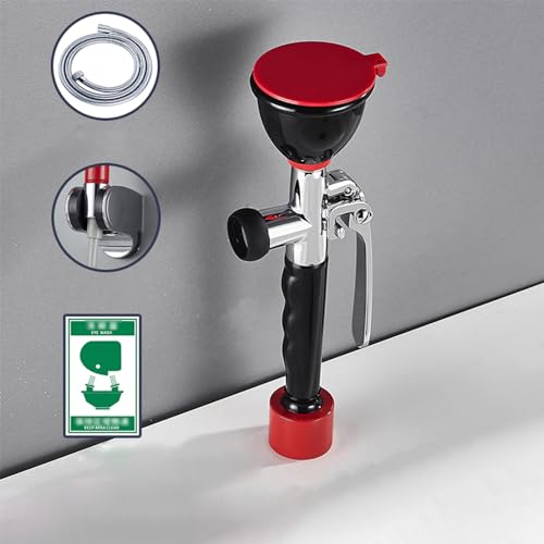 Douche oculaire en acier inoxydable 304 avec finitions haut de gamme en laiton