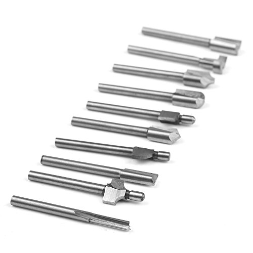 Urhelper 10-Piece Hss Woodworking Router Bits Set For Dremel Rotary Tools By Urhelper #TOP3