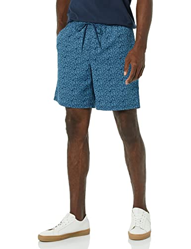 Image of Amazon Essentials Men's 8 inch Inseam Relaxed-Fit Cotton Drawstring Pull-On Walk Shorts, Summer-Weight