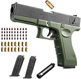 toy Gun- Squirt Boys Girls Toy Guns,Soft Bullet Shell ejecting Soft Bullet Toy Gun,Toy Gun with 2 Ejecting Magazine,16 cartridges, 40 Bullets