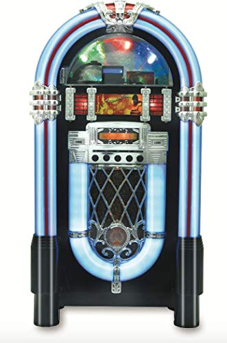 Jukebox Wireless Bluetooth Wood Sound System CD USB MP3 Radio Juke Box