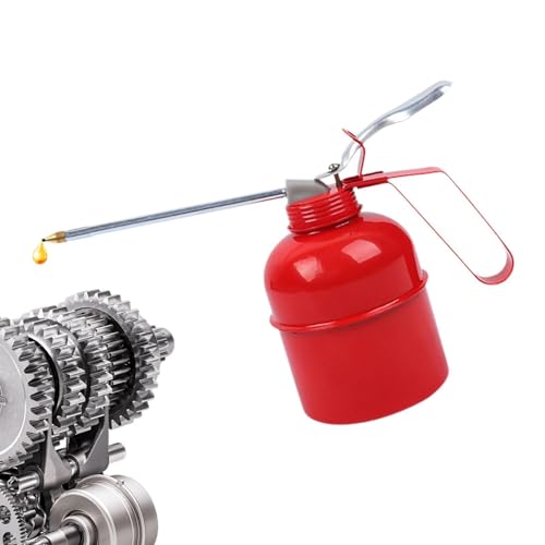 Dispensador de aceite para automoción con bomba de presión y boquilla de largo alcance