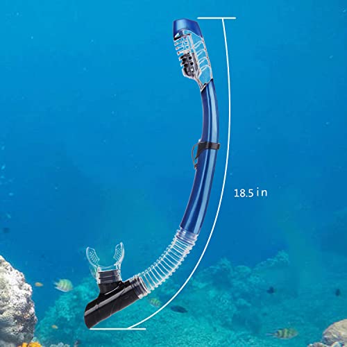 image for AQUA A DIVE SPORTS Dry Snorkel Easy Breath Diving Snorkel for Snorkeli