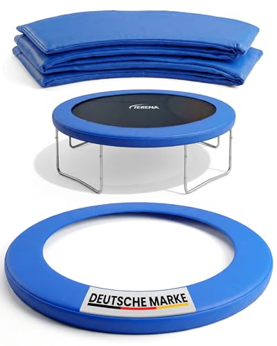 Terena Trampolin Randabdeckung Ø 244 cm Hochwertige Randabdeckung Trampoline 244 Extra dick gepolstert Trampolin Schutzrand UV-beständig Federabdeckung Umrandung Trampoline Trampolinzubehör