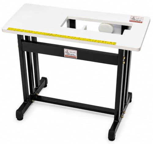 Image of Extension Table Top with Stand for Sewing Machines | Laminated Top with Custom Branding | Compatible with Usha Janome Dream Maker