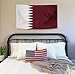 DANF Qatar Flag 3x5 Ft Thick Polyester, Fade Resistant, Brass Grommets, Canvas Header Qatar National Flags with 3 X 5 Feet