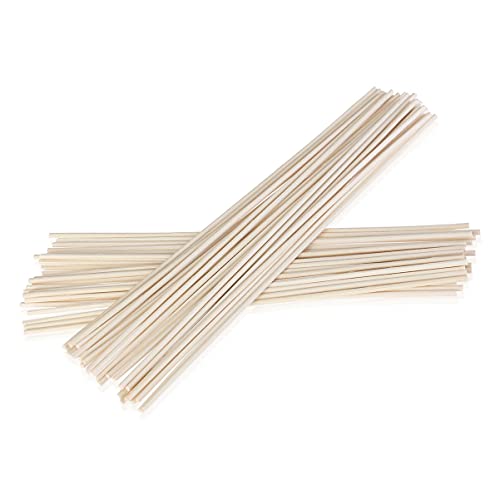 Beavorty Essential Oil Diffuser Stick Replacement 50pcs Pack Scent Booster Fragrance Oil Diffuser Set 24cm Long Natural Wood