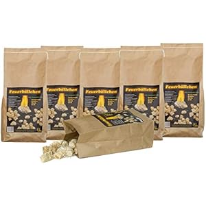 Feuerbällchen RaiffeisenWaren Kaminanzünder, Feueranzünder, (Anzünder ökologisch, aus Naturprodukten – Wachs, Naturholz…