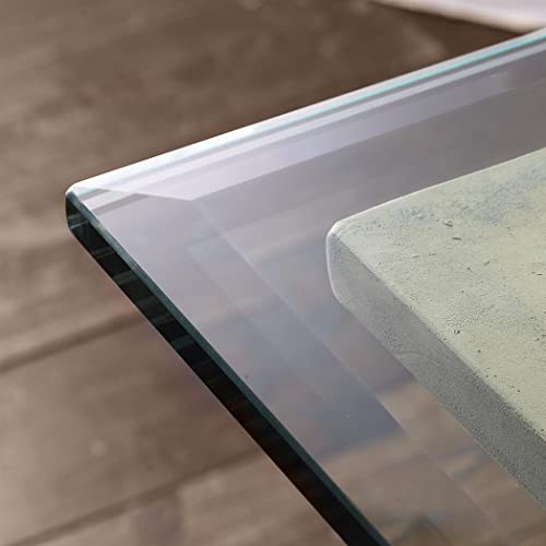 Fab Glass And Mirror Rectangle Glass Table Top, 36" X 60", Clear #TOP6