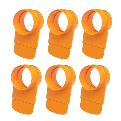 POWERTEC 70295-P6 4-Inch Integrated Blast Gate Clog Resistant, Anti Gap Tapered ABS Plastic Fitting for Dust Collection Systems – 6 Pack