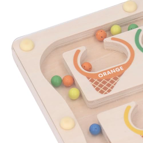 Syrisora ​​Magnético Labirinto de Cores e Números Ímã de Madeira Correspondência de Cores Contando P