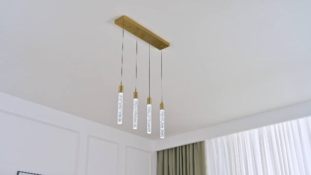Image of Kitchen Island Lighting Modern Light Fixture Kitchen Island Pendant Light Dimmable LED Gold Brass Finish Mini Pendant Lighting Dinning Room Living Room Kitchen Pendant Lights(4-Light)