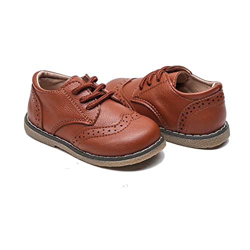 Image of Boys School Uniform Dress Shoes Casual Oxford Flats Toddler Girl Dress Shoes