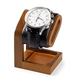 Oirlv Massivholz Einfacher Uhrenständer,Uhrenhalter aus Holz,Watch Stand,Uhrenaufbewahrung(Schwarz)