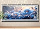 5D Diamond Painting Paisaje Loto,Kit de Pintura Diamante DIY para Adultos y Niños,Bordado de Diamantes Punto de Cruz,Cuadros de Diamantes Arte y Mosaico,Decoración de Pared Salón (30x60cm) 58Y-9512