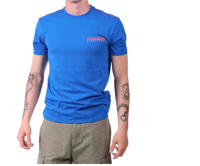 NAPAPIJRI NP0A4HQN0021 S Gras męski t-shirt bawełniany biały